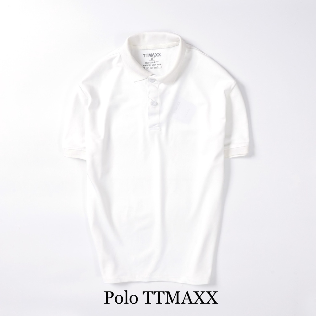 Áo Thun Nam polo Nam Cổ Bẻ TTMAXX Thun BAsic Tay Ngắn Trẻ Trung PL111 , Fom Chuẩn 5 Size Nhiều Màu