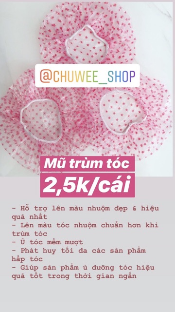 Mũ trùm tóc - Bao tay nilong - Chuwee Shop