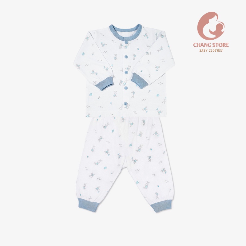 Bộ Tay Dài Cotton Sơ Sinh Miomio 100% Cotton - CHÍNH HÃNG