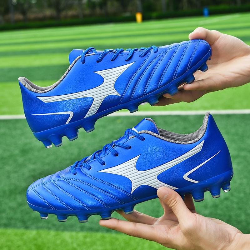 (4 colors)2022 new FG⚽Giày bóng đá thể thao ngoài trời cho thanh niên, giày tập bóng đá, giày bóng đá chống va đập size EU: 35-44