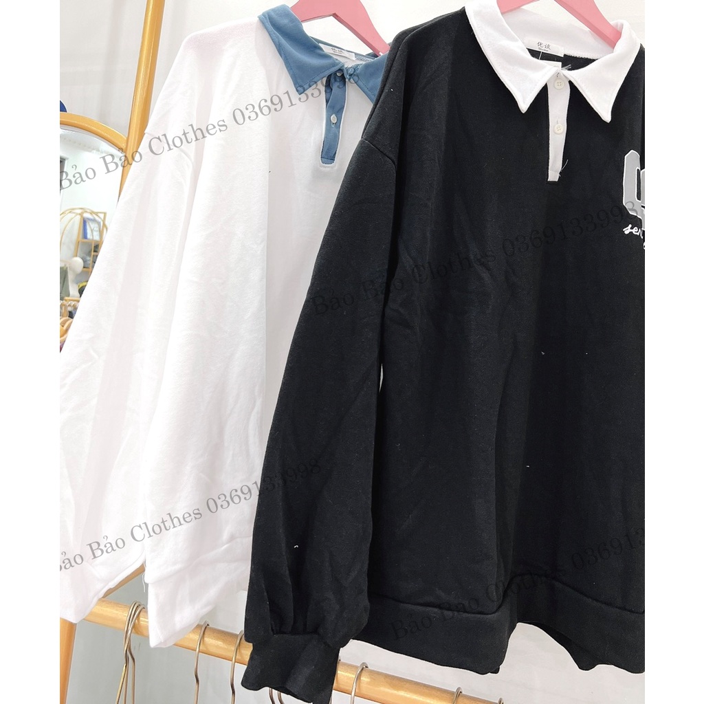 Áo Thun Polo Nam Nữ Dài Tay Vài Form Rộng Số 09 Vải Dày Mịn Thoáng Mát Thiết Kế Thời Trang Kiểu Dáng Năng Động