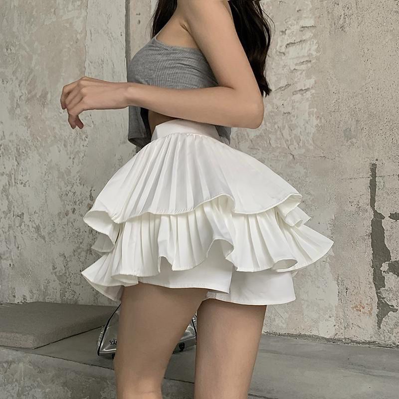 V1 CHÂN VÁY XOÈ XẾP LI XINH LUNG LINH #CHÂN_VÁY ảnh thật màu nâu ở cuối