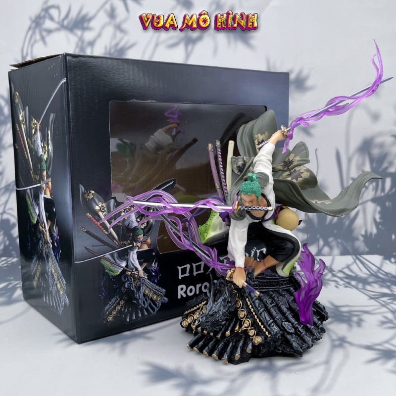Mô hình ONE PIECE - Mô hình nhân vật Zoro 3000 thế giới kèm Haki cực đẹp cao 22cm