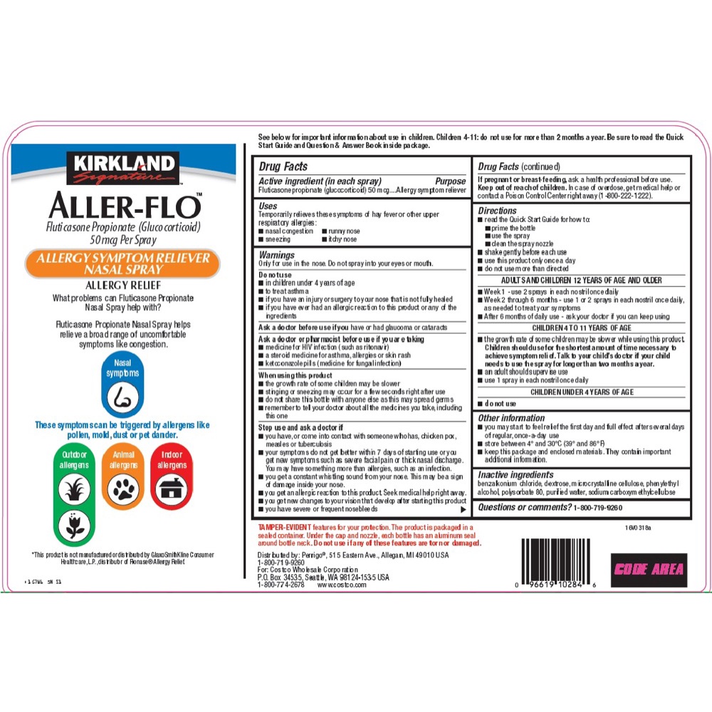 Xịt xoang Kirkland Aller flo 18.2 ml Hàng Mỹ