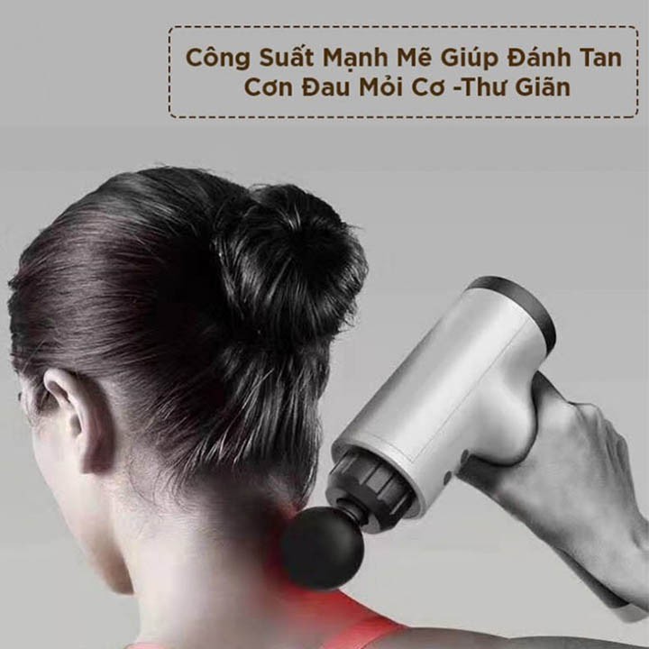 MÁY MASSAGE TOÀN THÂN CẦM TAY 4 ĐẦU ĐA NĂNG FASCIAL GIẢM MỠ, GIẢM ĐAU NHỨC