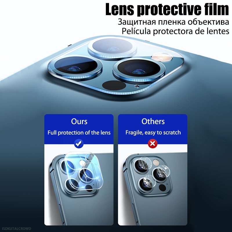 Kính cường lực bảo vệ camera sau cho iPhone 11 12 13 14 15 Pro Max