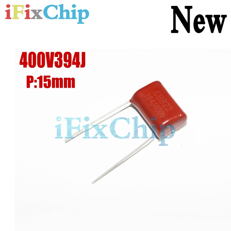 10 CÁI 400V394J 0.39UF 390NF sân 15MM 394J400V 400V 394J CBB tụ điện phim Polypropylen