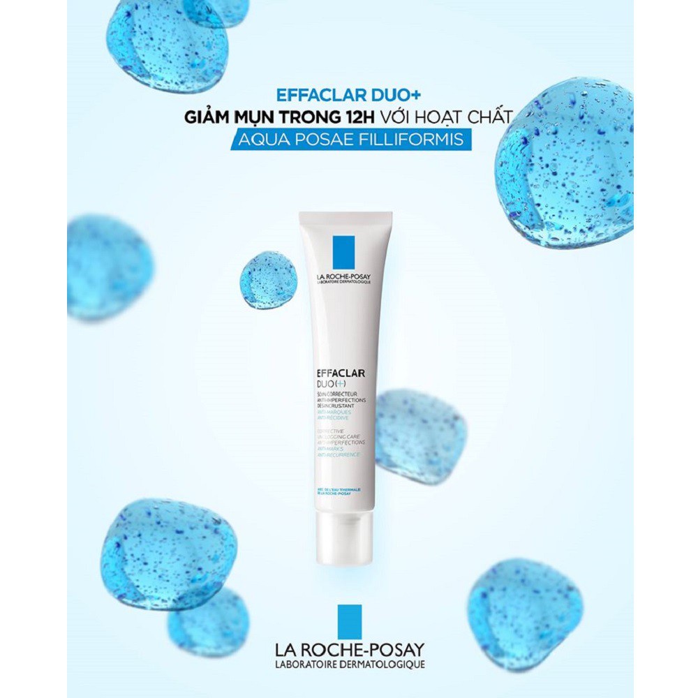 Kem Dưỡng Roche-Posay Effaclar Duo+ Giảm Mụn Giảm Thâm Thông Thoáng Lỗ Chân Lông La 40ml