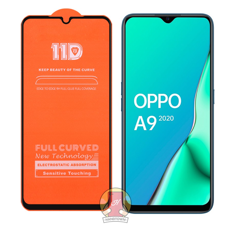 Kính Cường Lực 11D Oppo A9 2020 Full Màn Đen MIETUBL