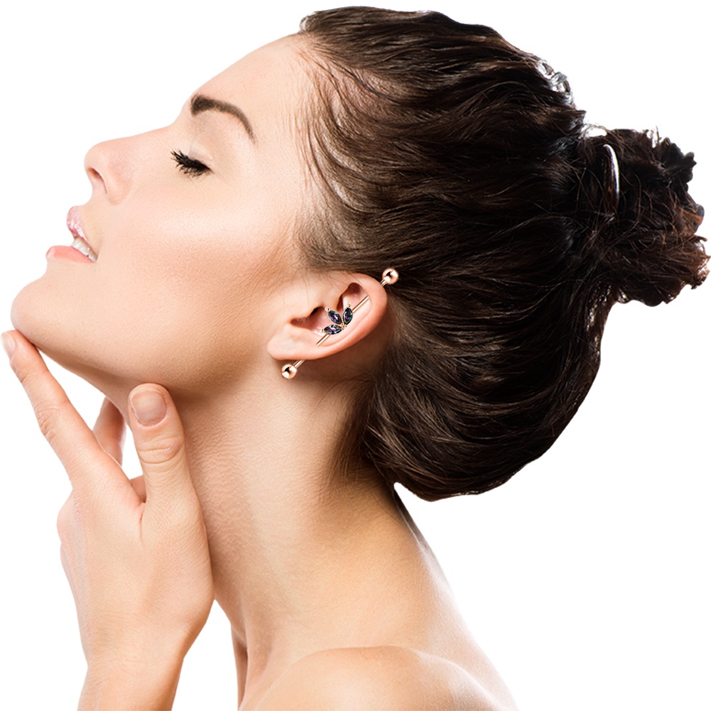 Khuyên Tai Dạng Hạt Đính Bóng Tròn Nhỏ Thời Trang