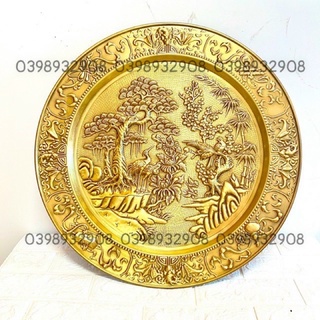 Mâm tứ quý giả cổ cao 52 cm chất liệu bằng đồng 💯