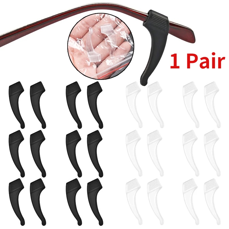 1 Cặp Miếng Silicone Gắn Mắt Kính Chống Rơi Rớt