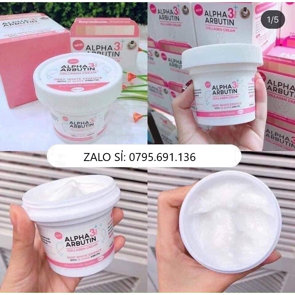 Kem dưỡng trắng da body Alpha Arbutin Collagen Cream Precious Skin Thái Lan 100ml.