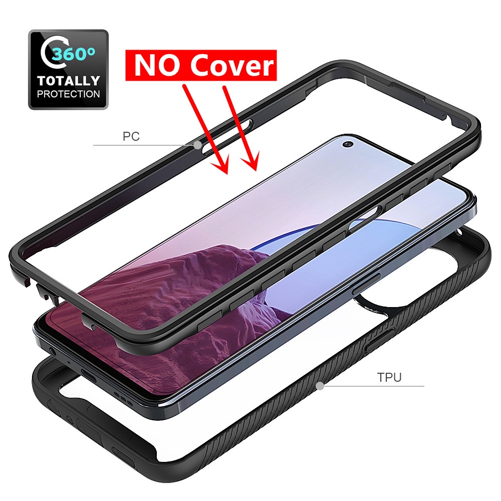 OnePlus 10 9 Pro Nord N10 N20 N100 N200 5G Casing 3 in 1 Luxury Shockproof Armor Case Hard Soft silicone Phone Protective Back Cover