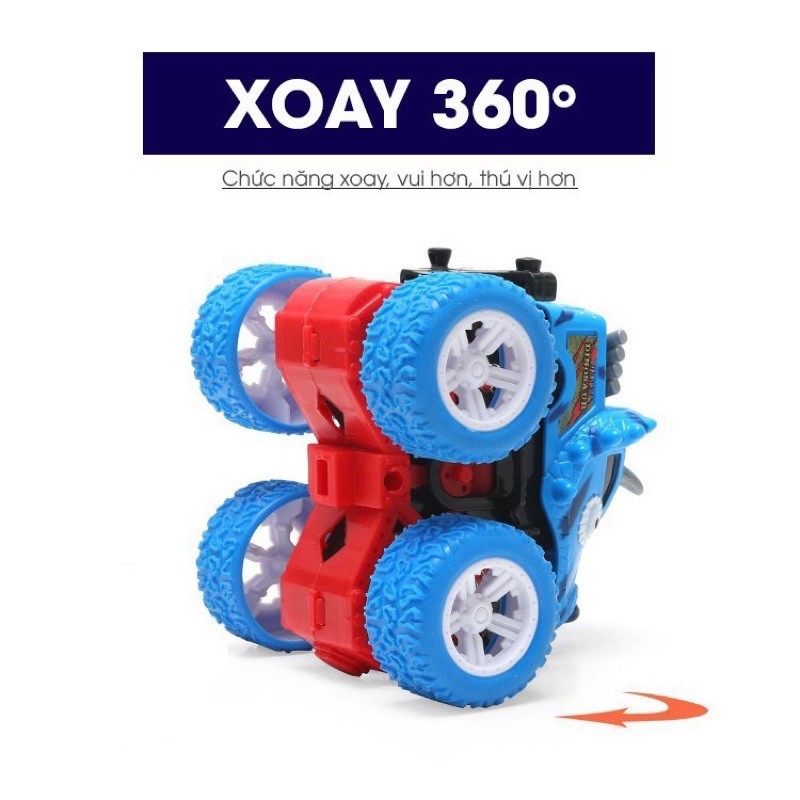 Xe đồ chơi oto/moto địa hình xoay 360 độ, xe đua địa hình, chạy quán tính