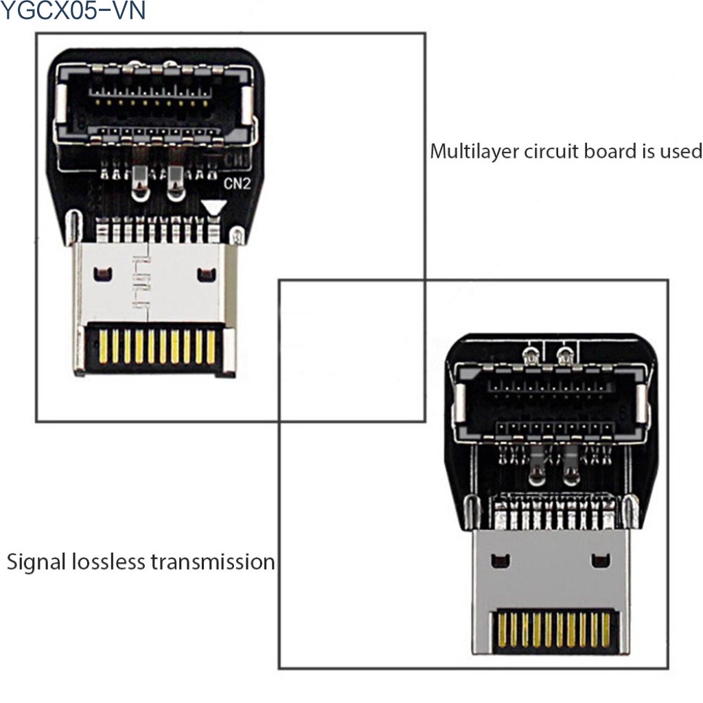Đầu Chuyển Đổi Usb 3.1 Góc 90 Độ 10g Cho Bo Mạch Chủ Máy Tính | BigBuy360 - bigbuy360.vn