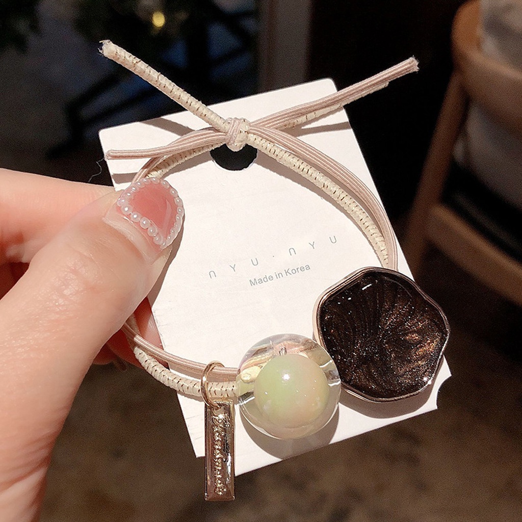 Dây buộc tóc chun buộc tóc trong suốt kiểu dáng Hàn Quốc