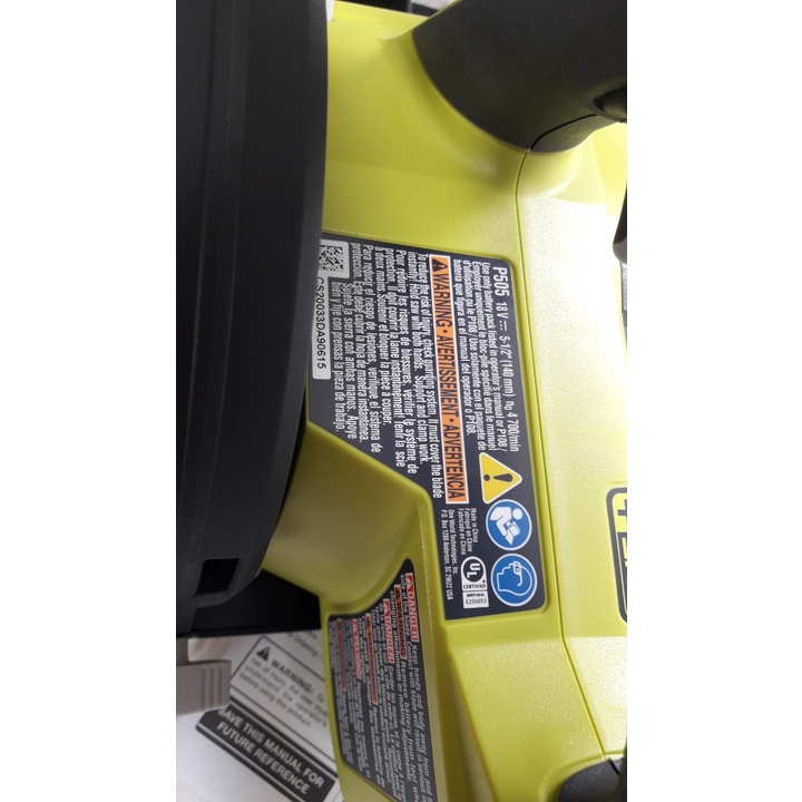 Cưa đĩa Ryoby P505 dùng pin 18v One+, thân máy không pin, kèm đĩa cưa 140mm