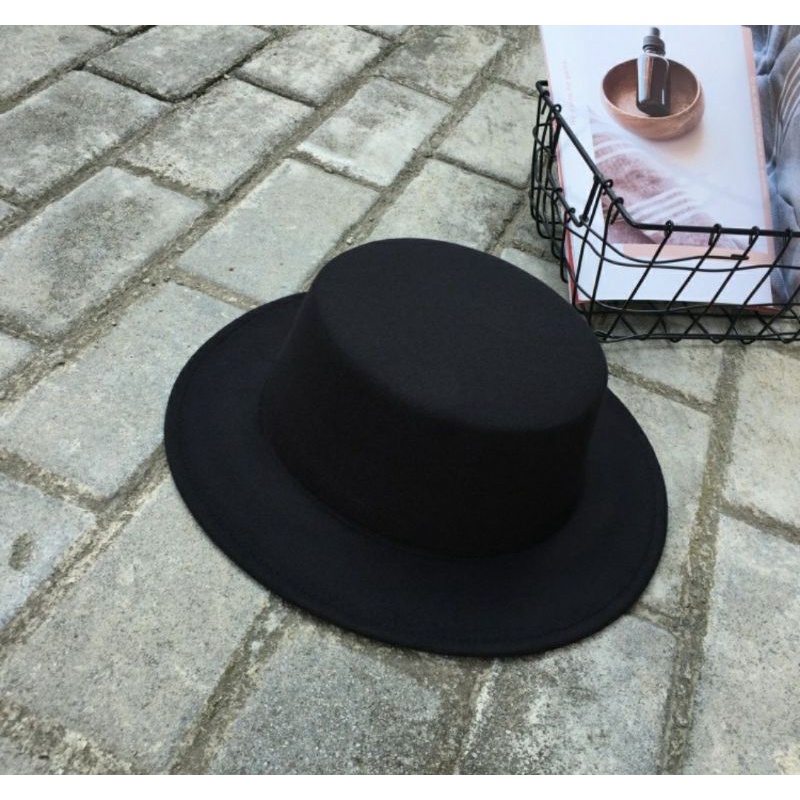 Nón mũ phớt cao bồi nam nữ vành bằng thời trang Hàn Quốc Lh0917399527