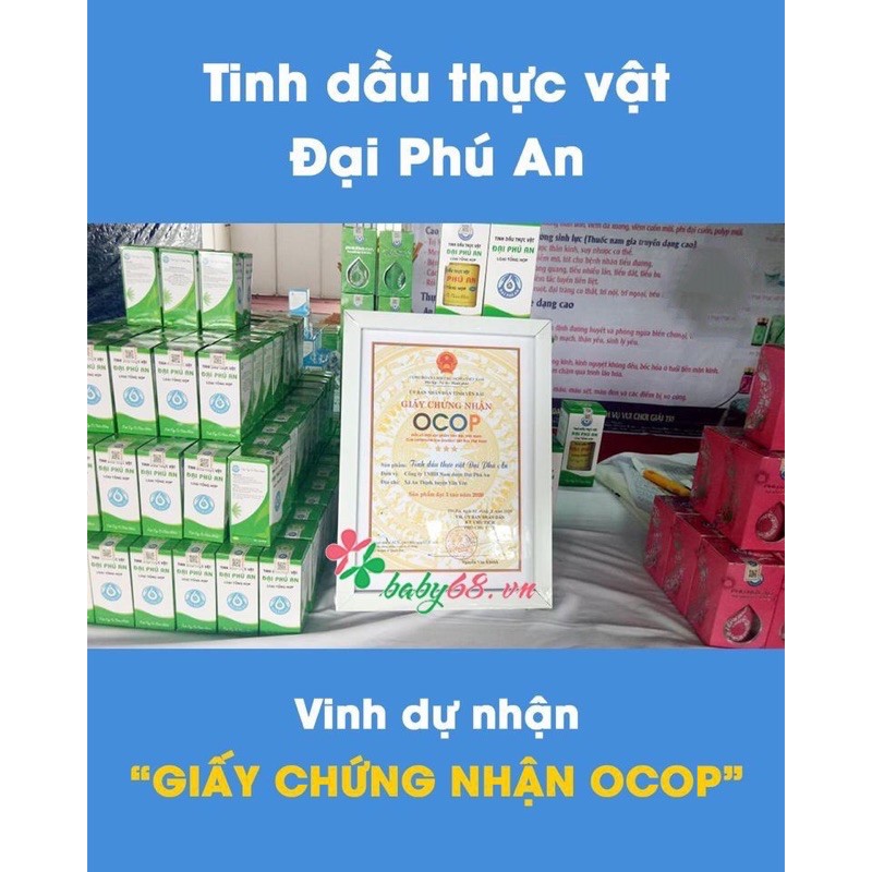 Tinh dầu thực vật Đại Phú An lọ nhỏ 15ml