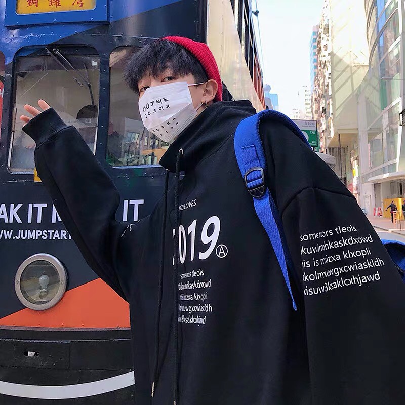 Áo hoodie nỉ unisex form rộng Cổ Lọ 2019 nam nữ phong cách ulzzang Wind | BigBuy360 - bigbuy360.vn