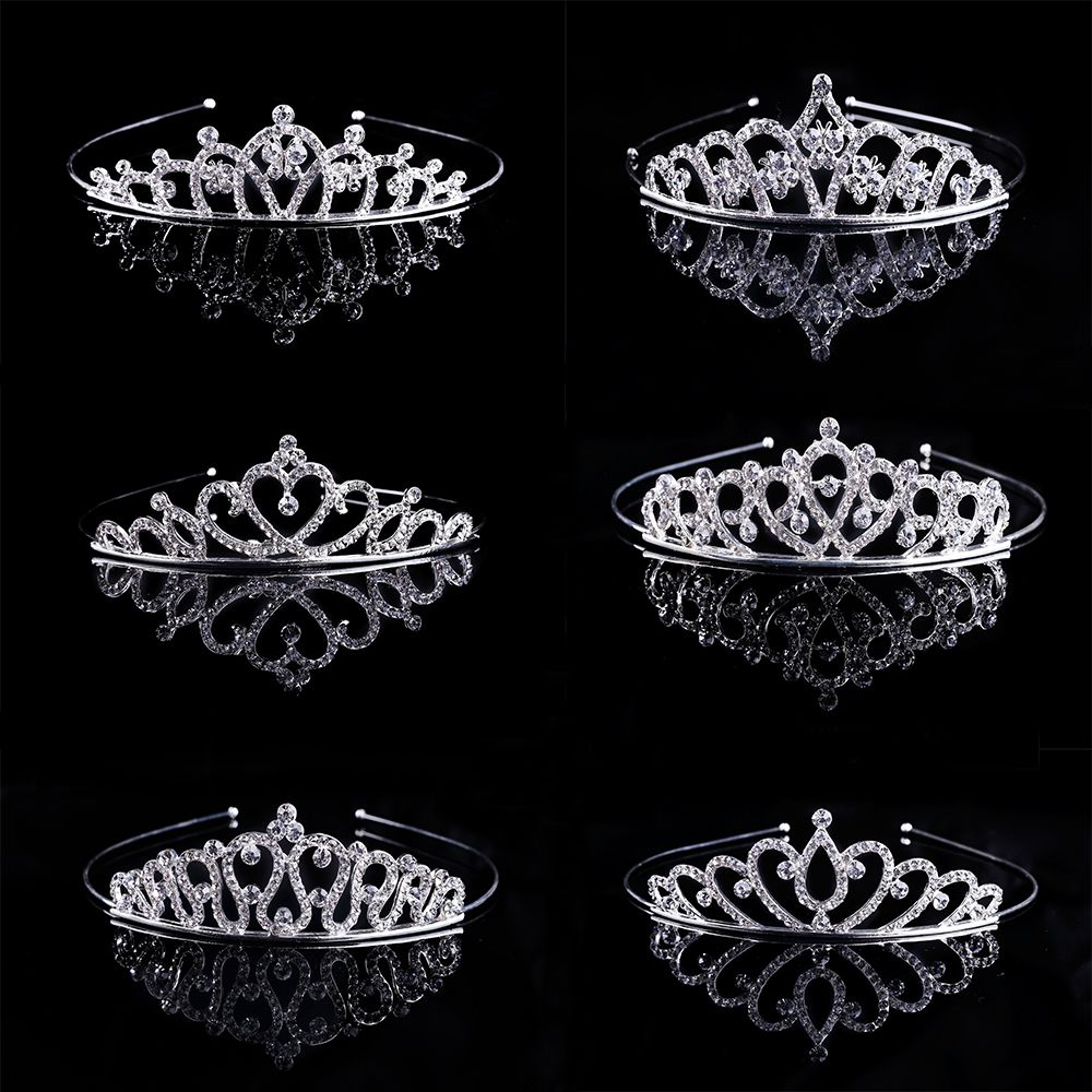 Crystal Rhinestone Crown Headband Stunning Bridal Wedding Jewelry Tiaras Crowns Headbands Hair Headband