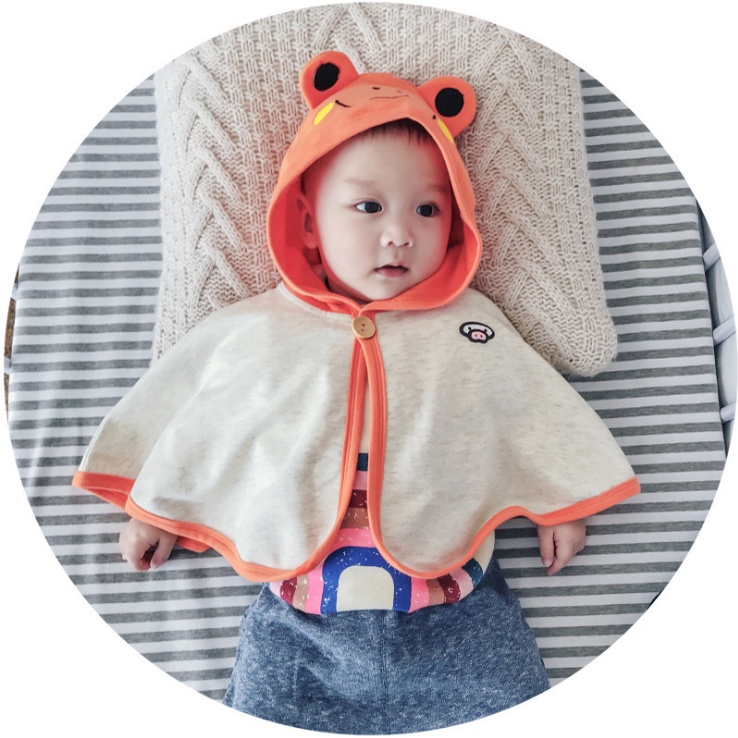 Áo choàng cánh dơi Ếch Cam cho bé siêu siêu cute - chống nắng gió chất liệu cotton mềm mịn