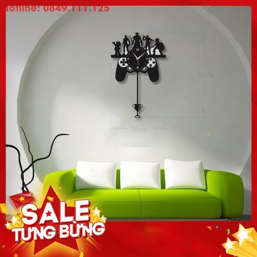 Đồng hồ treo tường quả lắc game thủ Decor SB010 - Siêu HOT