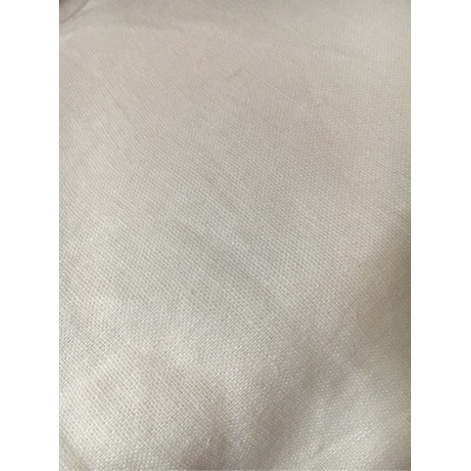 Vải linen trắng kem vải ngoại khổ vải 140cm x 1m dài