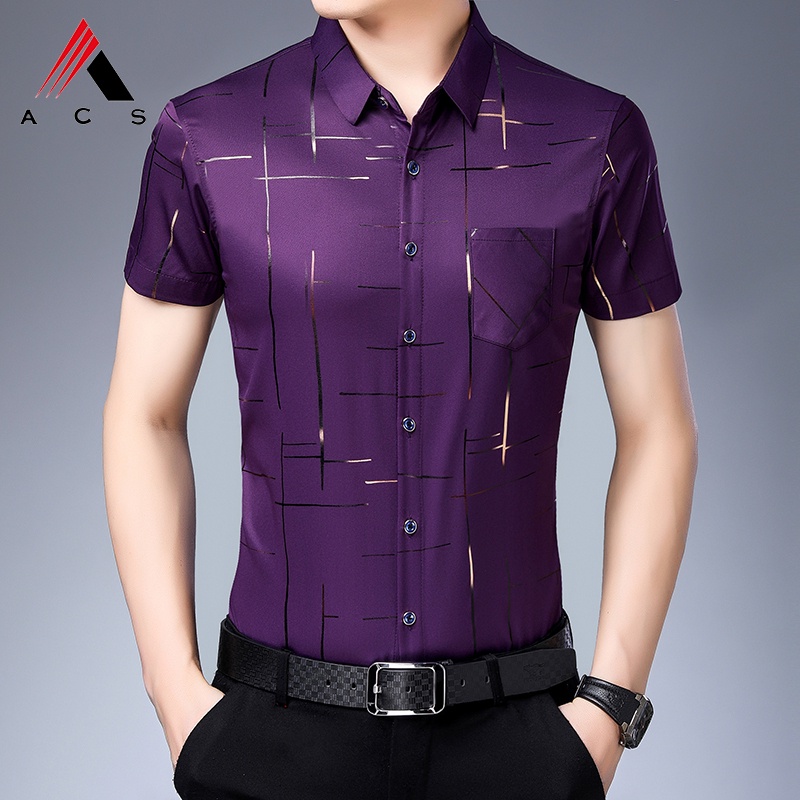 Áo Sơ Mi Tay Ngắn 5 Màu Thời Trang Mùa Hè Cho Nam Giới