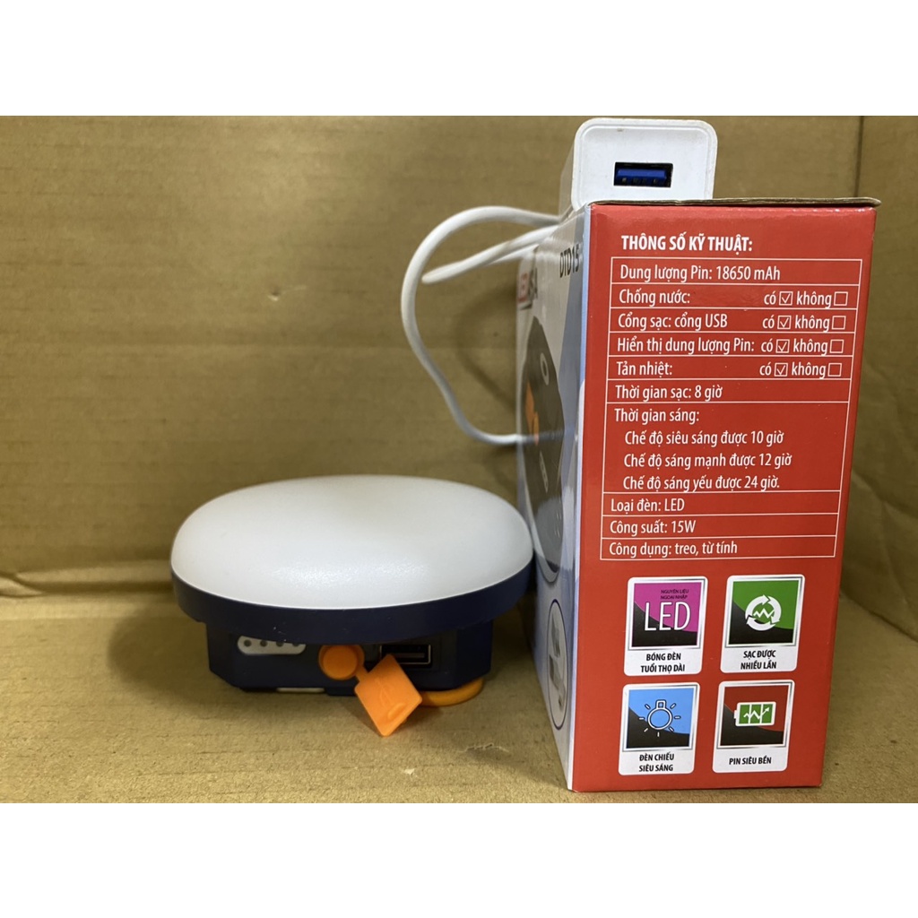 ĐÈN TÍCH ĐIỆN SIÊU SÁNG , SHOP CAM KẾT SIÊU SÁNG và SÁNG LIÊN TỤC TRÊN 10H, kèm chức năng xạc dự phòng cho điện thoại.