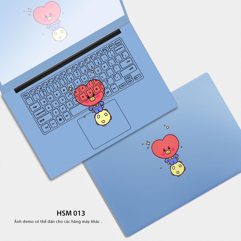 Skin Dán Laptop CHỦ ĐỀ BTS/ BT21 (P3) - Miếng Dán Laptop Cắt Sẵn Theo Từng Model Máy