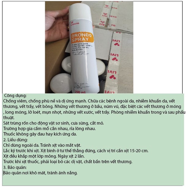 [Giá tốt] Orando Spray xịt vết thương Bổ sung vitamin và dinh dưỡng