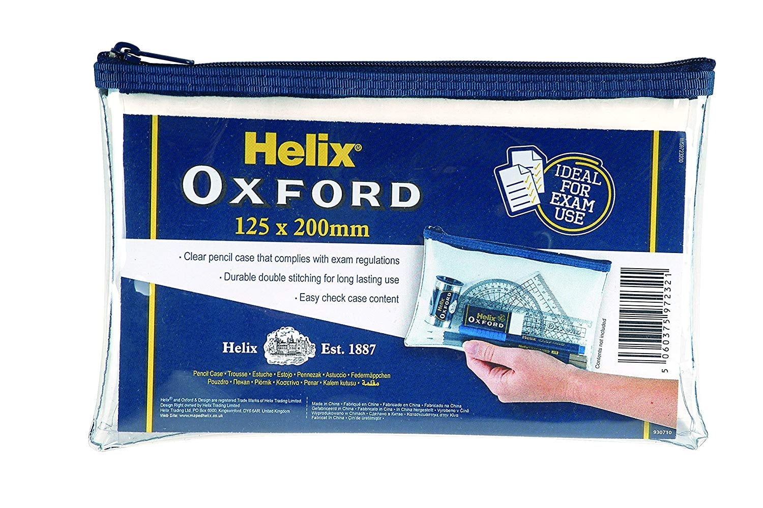 Helix_Hộp Bút Oxford PVC Nhỏ - Helix