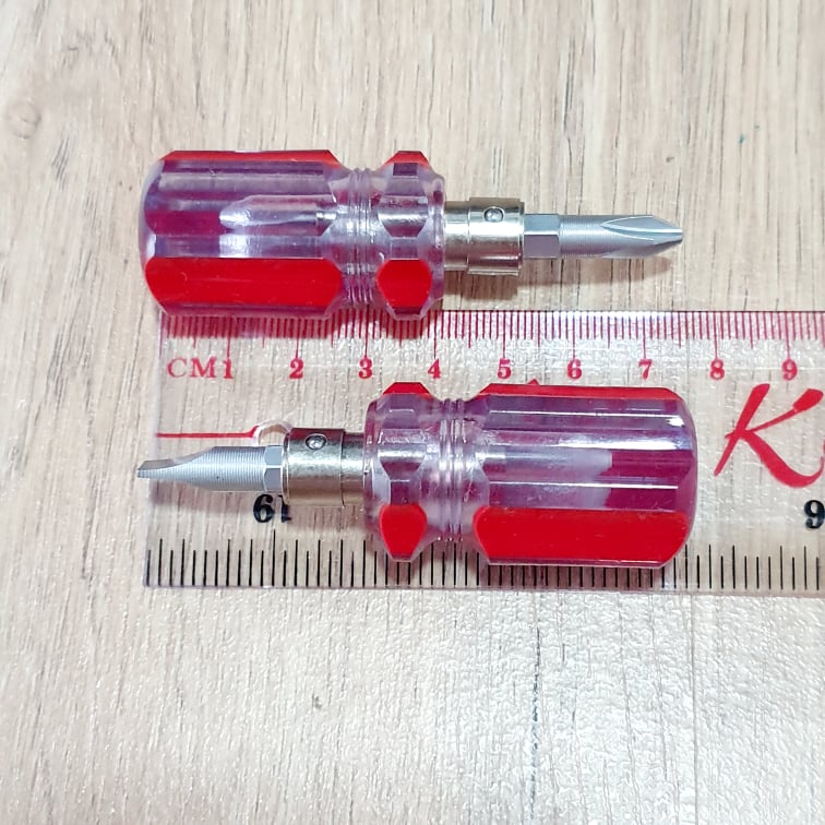 Combo 2 Tua Vít Mini 2 Đầu Có Từ Tính Tổng Chiều Dài 75CM Nhỏ Gọn Tiện Dụng