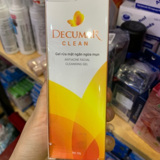 Gel rửa mặt ngăn ngừa mụn Decumar Clean