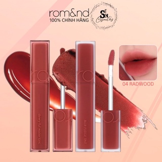   Sẵn cả bóng & lì  Son kem lì Romand Blur Fudge Tint 03 04 16  Son bóng Romand Dewyful Water Tint 04 
