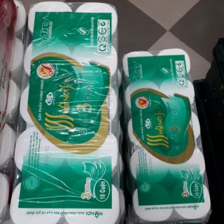 GIẤY VỆ SINH 10 CUỘN KHÔNG LÕI DÀY MỊN HANOI SILK CHÍNH HÃNG GIÁ SIÊU RẺ