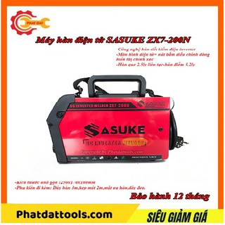 Máy Hàn Mini Chuyên Que 2.5ly SASUKE ZX7-200N-Công Nghệ Inverter-Chính Hãng-Bảo Hành 12 Tháng