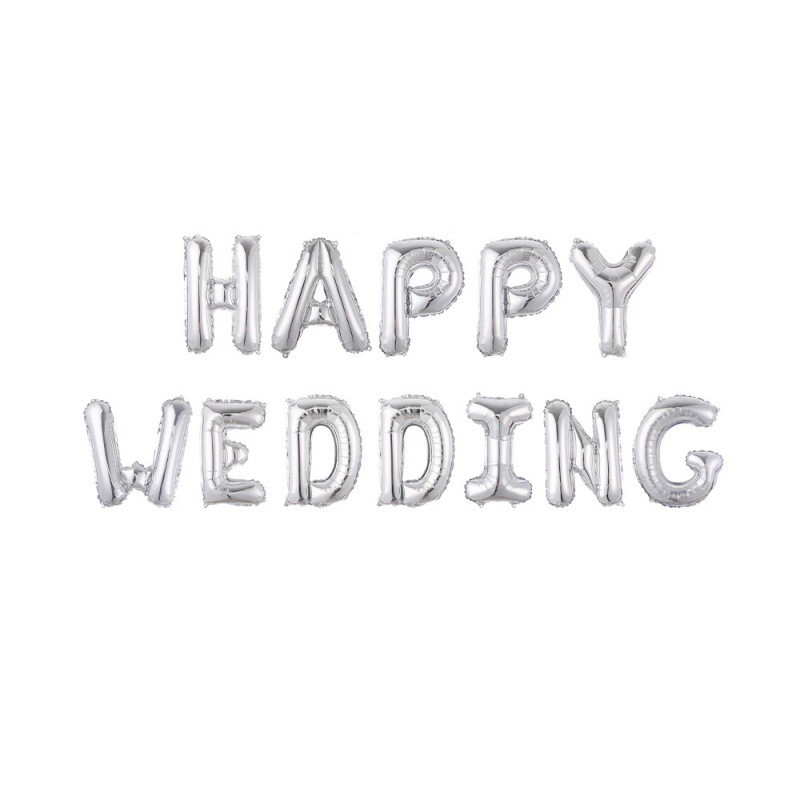 Bộ chữ HAPPY WEDDING, trang trí phòng cưới, trang trí tiệc cưới, trang trí đám cưới
