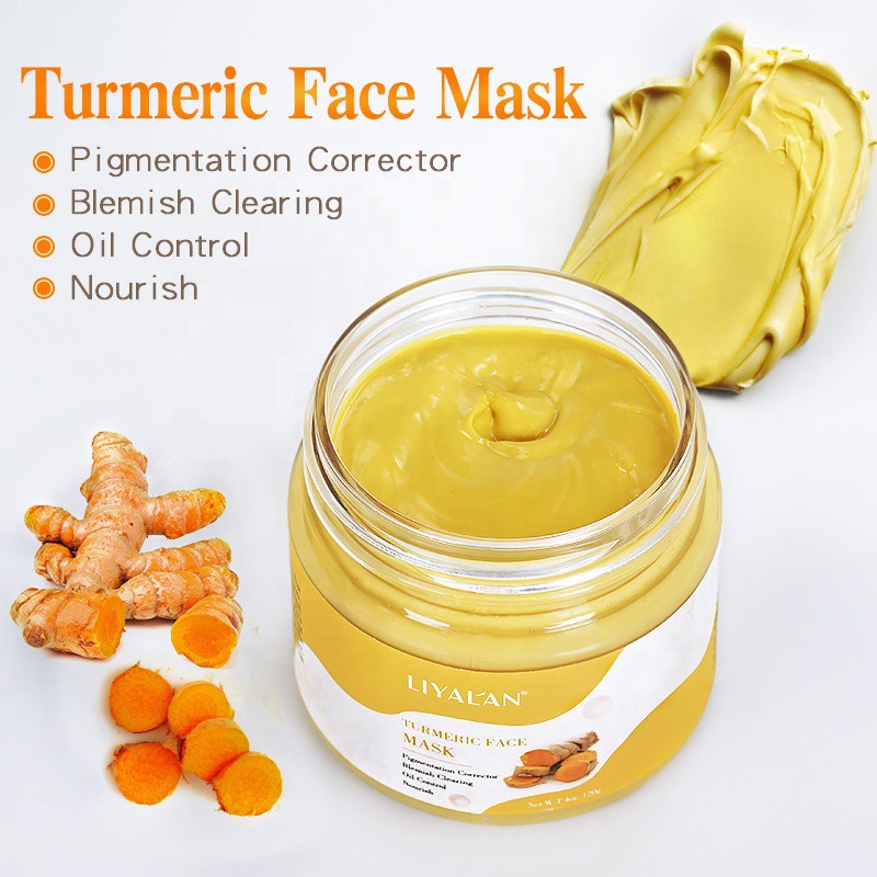 LIYAL'AN Mặt Nạ Đất Sét Nghệ Thải Độc Dưỡng Sáng Da 120g