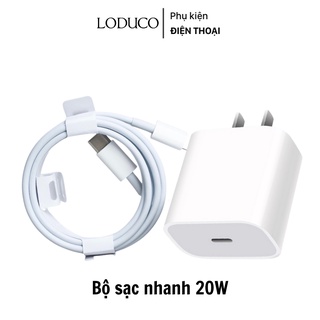 Bộ củ cáp sạc nhanh 20w cho ip7/8/x/11/12/13 cáp typec to 20w bs01