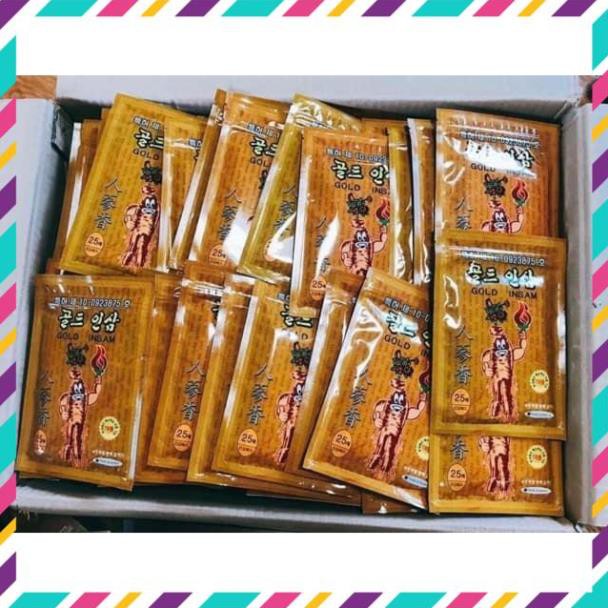 Cao Dán Hồng Sâm Gold Insam Túi Vàng Loại 25 Miếng / Gói