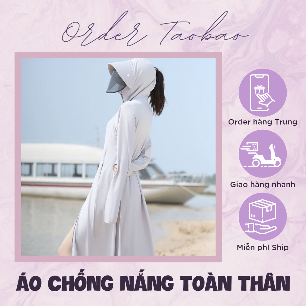 Áo chống nắng UPF 40 bảo vệ da khỏi tia cực tím UVA, UVB lên đến 99% dáng dài toàn thân