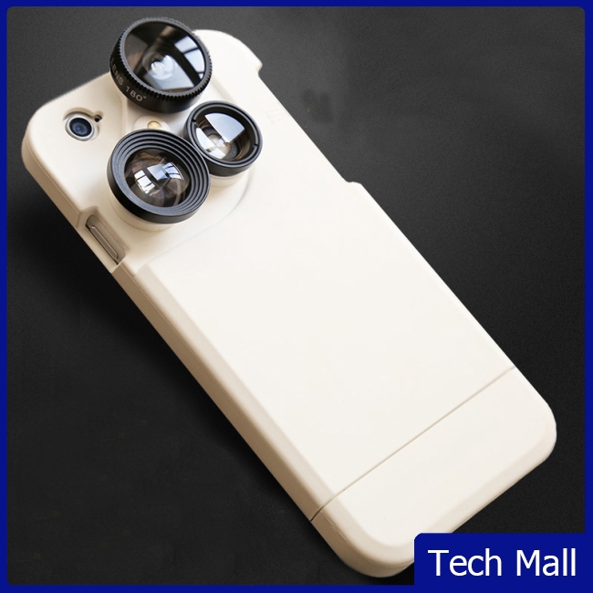 Set 4 ống kính mắt cá + góc rộng + phóng to gắn ốp cho điện thoại iPhone 6 6s Plus 7 7 Plus