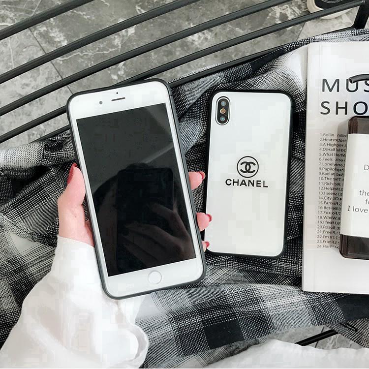 Casing for iphone 6 7 8 plus iPhone X Tempered glass shell Chanel Cover