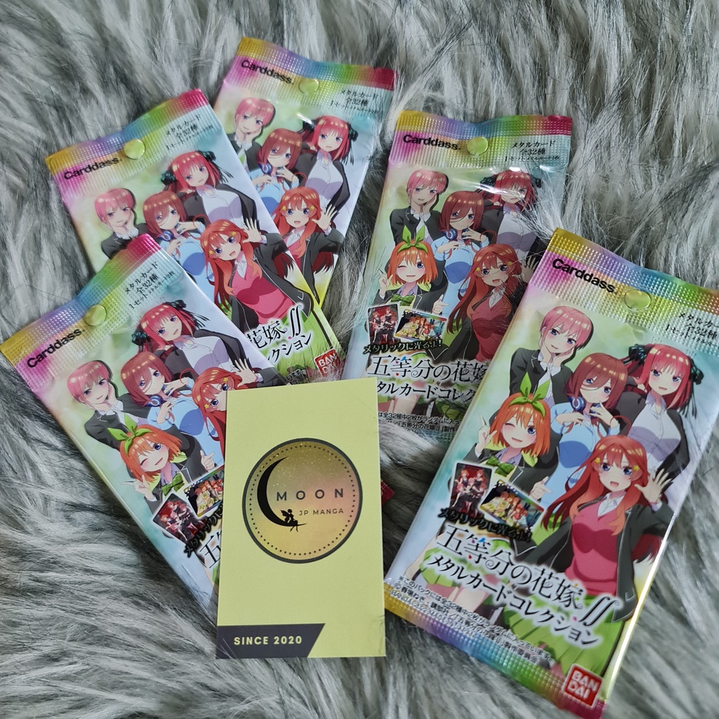 BST Thẻ 5 nàng dâu Gotoubun Bandai MetalCard