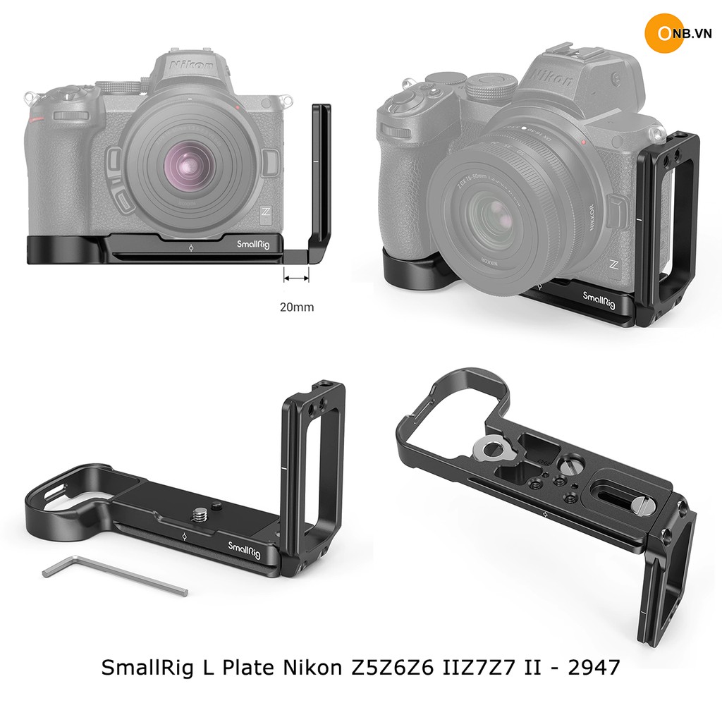 SmallRig L Plate Nikon Z5 Z6 Z6II Z7 Z7II - 2947