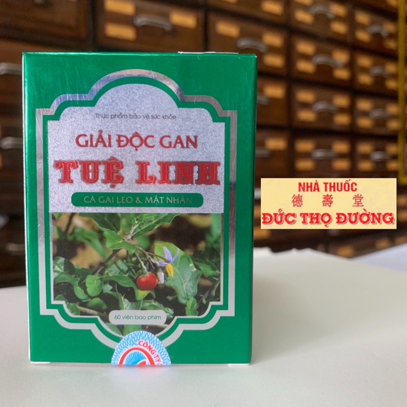 Giải Độc Gan Tuệ Linh - Hộp 60 viên - Bảo vệ & phục hồi gan, giảm men gan, Viêm gan virus, viêm gan B mạn tính