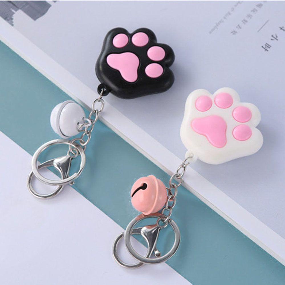 LANFY Móc Khóa Hình Chân Mèo 3D Bằng Cao Su Mềm Có Chuông Dễ Thương Sáng Tạo Thích Hợp Làm Quà Tặng